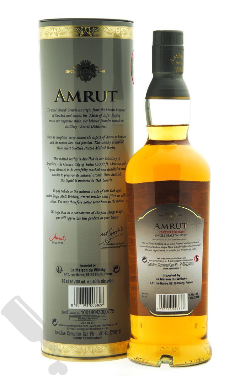 Amrut Peated Single Malt Passion For Whisky