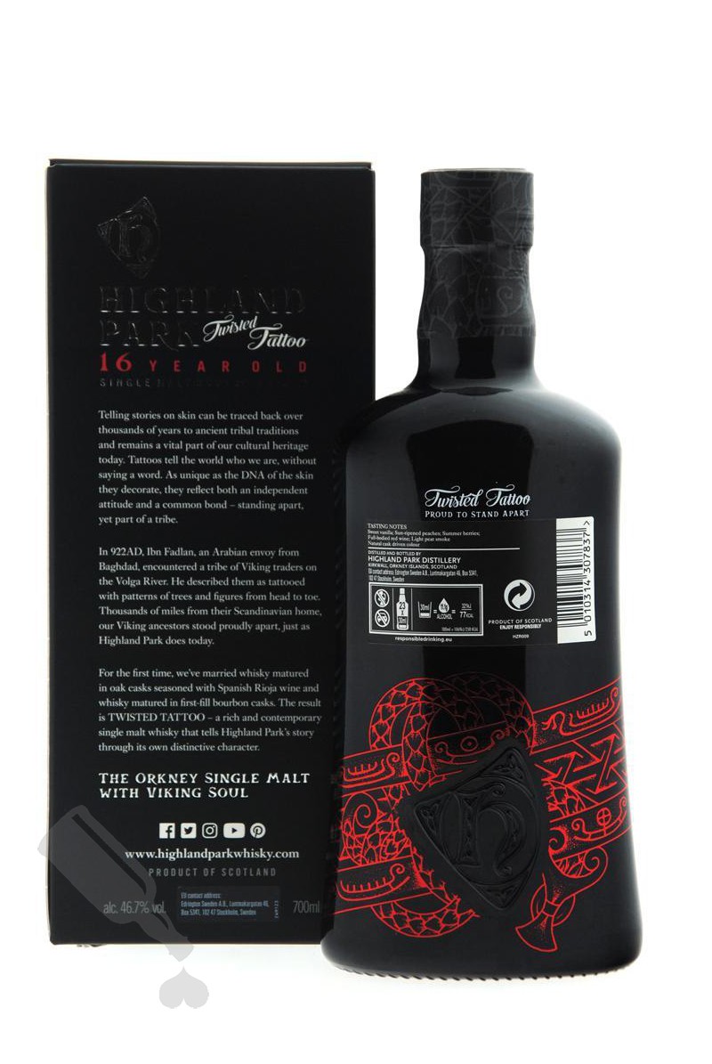 Highland Park 16 years Twisted Tattoo - Passion for Whisky